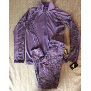 Champion - Girls XL Purple Workout Set